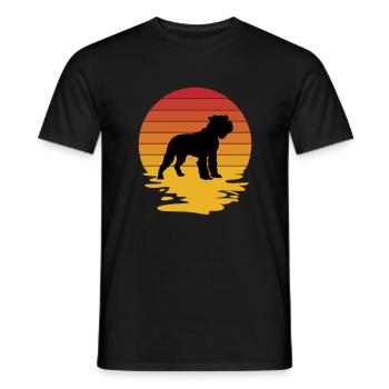Schnauzer Chien Miniature Schnauzer Géant Schnauzer - T-shirt homme - noir - Devant - AI Model Male 178 light (178cm)