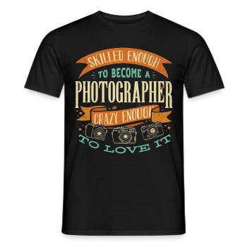 Photographer Camera Photography - Männer T-Shirt - Schwarz - Vorne - AI Model Male 178 light (178cm)