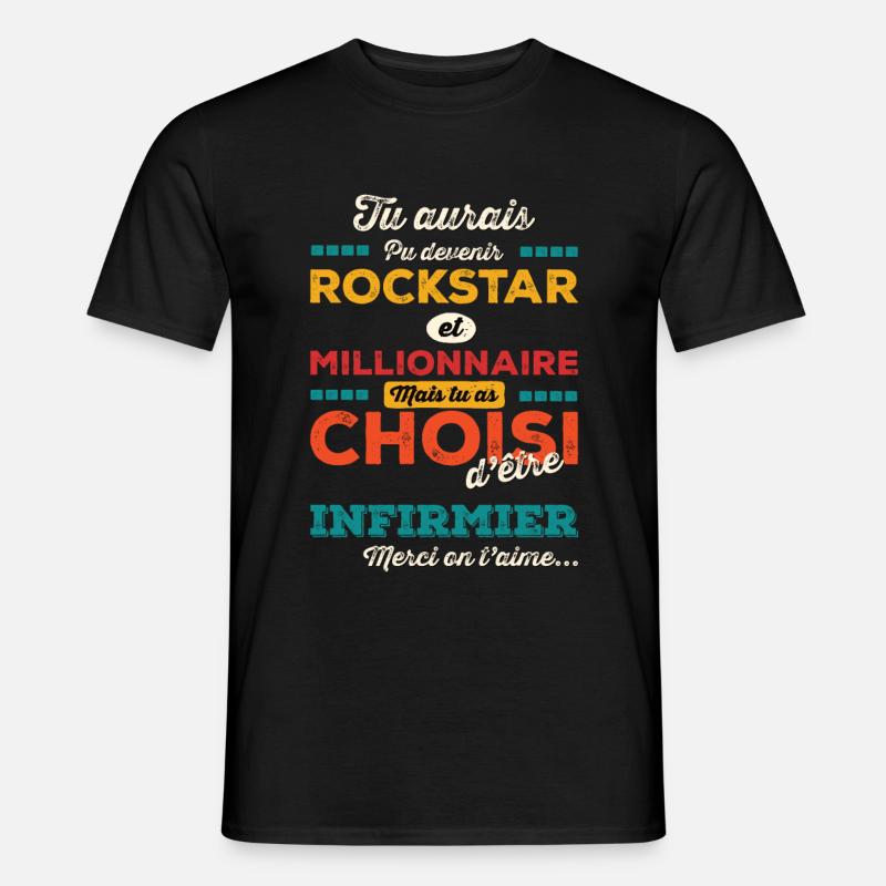 Krankenschwester - Männer T-Shirt - Schwarz