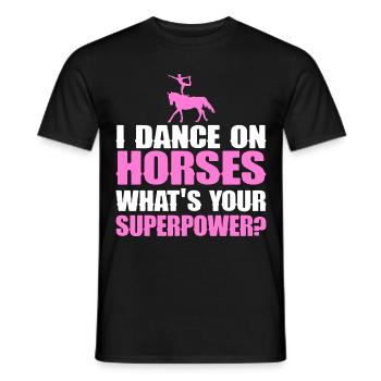 Acrobate Riding Rider Vaulter Acrobat - T-shirt homme - noir - Devant - AI Model Male 178 light (178cm)