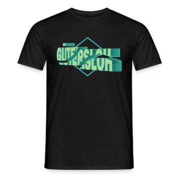Gütersloh Deutschland Stadt 3D Schrift Skyline - Männer T-Shirt - Schwarz - Vorne - AI Model Male 178 light (178cm)