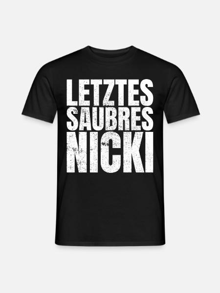 DDR Nostalgie Nicki Ossi Geschenk - Männer T-Shirt - Schwarz