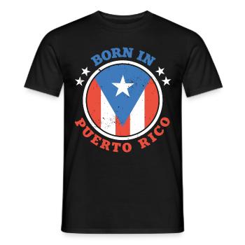 Puerto Rico - Männer T-Shirt - Schwarz - Vorne - AI Model Male 178 light (178cm)