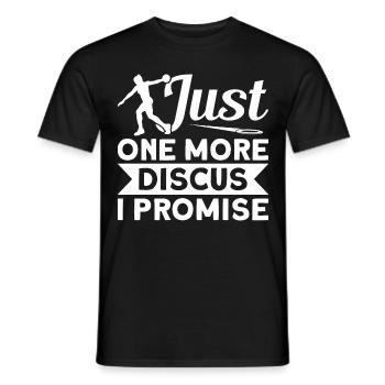 Discus Throw Discus Thrower Athletics Discus - Men's T-Shirt - black - Front - AI Model Male 178 light (178cm)