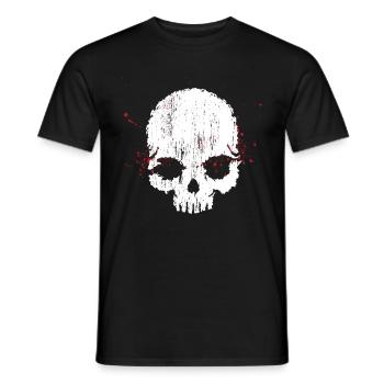 Totenkopf - Metal - Rocker - Biker - Männer T-Shirt - Schwarz - Vorne - AI Model Male 178 light (178cm)