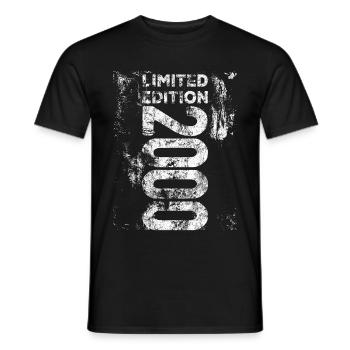Limited Edition 2000 24th Birthday 2000 Born - Men's T-Shirt - black - Front - AI Model Male 178 light (178cm)