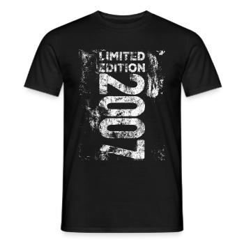 Edition Limitée 2007 Anniversaire de naissance en 2007 - T-shirt homme - noir - Devant - AI Model Male 178 light (178cm)