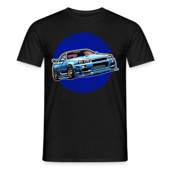 Jdm Halloween edition / Tuning Mechanic Costume - Men's T-Shirt - black - Front - AI Model Male 178 light (178cm)