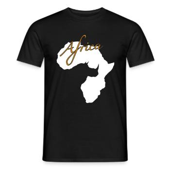 Africa - Männer T-Shirt - Schwarz - Vorne - AI Model Male 178 light (178cm)