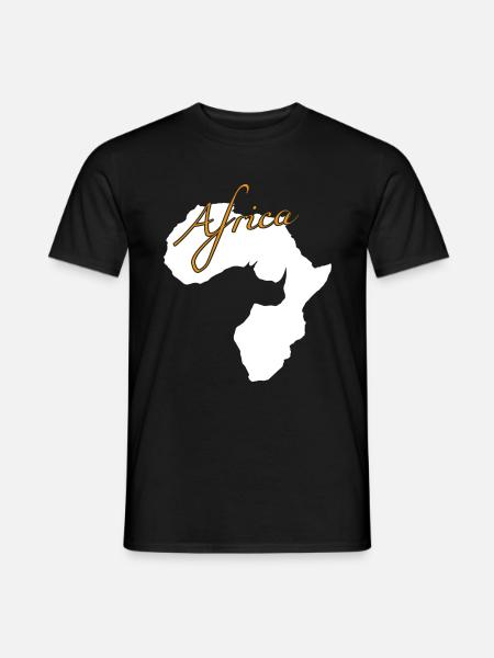 Africa - Männer T-Shirt - Schwarz