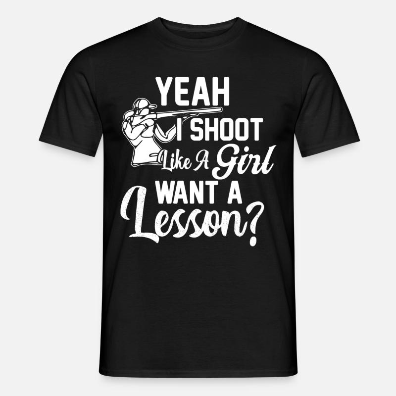 Fallenschießen - Männer T-Shirt - Schwarz