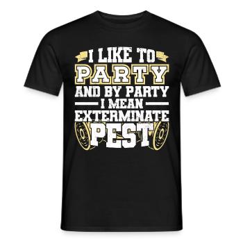 Schädlingsbekämpfung Beruf | Kammerjäger Geschenke - Männer T-Shirt - Schwarz - Vorne - AI Model Male 178 light (178cm)