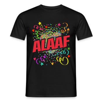 Alaaf Herz - Fasching - Karneval - Verkleidung - Männer T-Shirt - Schwarz - Vorne - AI Model Male 178 light (178cm)