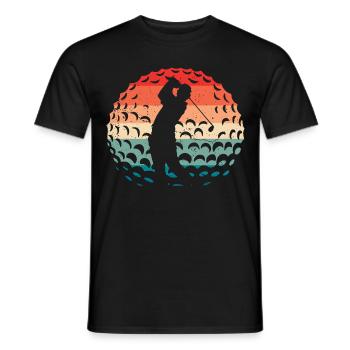 Golf Golfer - Männer T-Shirt - Schwarz - Vorne - AI Model Male 178 light (178cm)