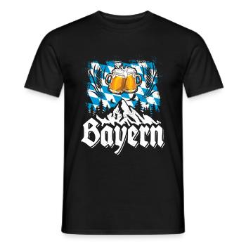Servus - Gruß aus Bayern - meine Heimat - Männer T-Shirt - Schwarz - Vorne - AI Model Male 178 light (178cm)