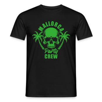 Mallorca Party Crew - it's escalating anyway - Men's T-Shirt - black - Front - AI Model Male 178 light (178cm)