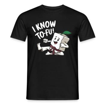 Tofu Lustiges - Männer T-Shirt - Schwarz - Vorne - AI Model Male 178 light (178cm)