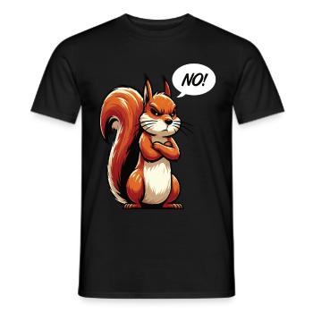 No Squirrel Squirrel Squirrel Lover - Men's T-Shirt - black - Front - AI Model Male 178 light (178cm)