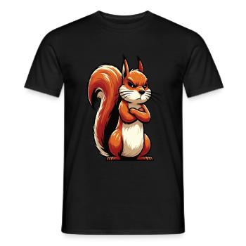 Écureuil Écureuil Écureuil Amoureux des rongeurs - T-shirt homme - noir - Devant - AI Model Male 178 light (178cm)