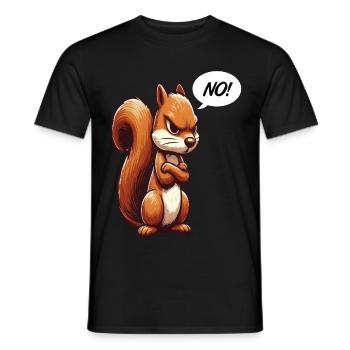 No Squirrel Squirrel Squirrel Lover - Men's T-Shirt - black - Front - AI Model Male 178 light (178cm)