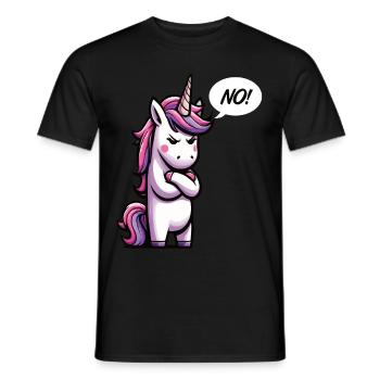 Pas de licornes Licornes Licorne Fan Licorne Amoureux des Licornes - T-shirt homme - noir - Devant - AI Model Male 178 light (178cm)