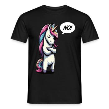 Pas de licornes Licornes Licorne Fan Licorne Amoureux des Licornes - T-shirt homme - noir - Devant - AI Model Male 178 light (178cm)