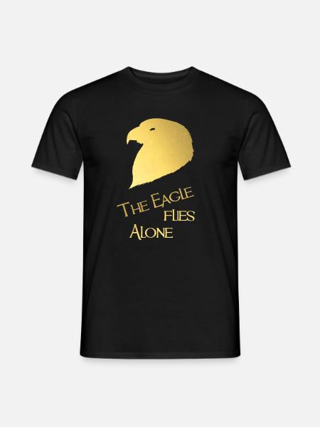 The Eagle flies Alone - Männer T-Shirt - Schwarz