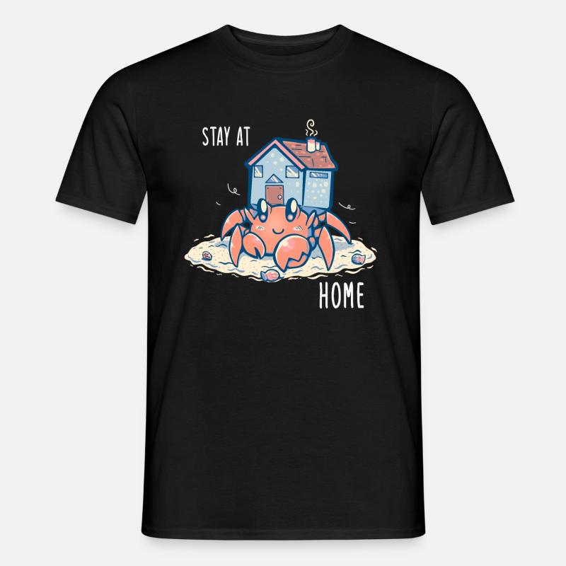 Bleib zu Hause Einsiedler - Männer T-Shirt - Schwarz