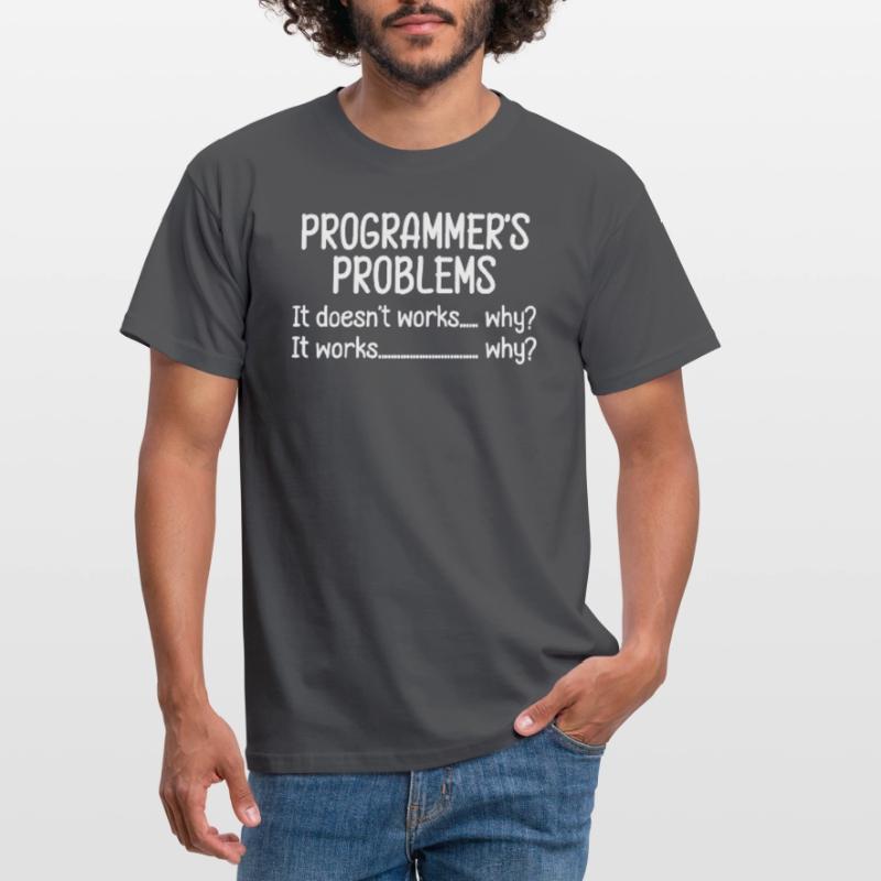Programmer Tux Problems Work Administrator Men's T-Shirt