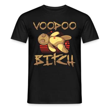 Voodoo Gifts | Black Magic Voodoo Doll - Men's T-Shirt - black - Front - AI Model Male 178 light (178cm)