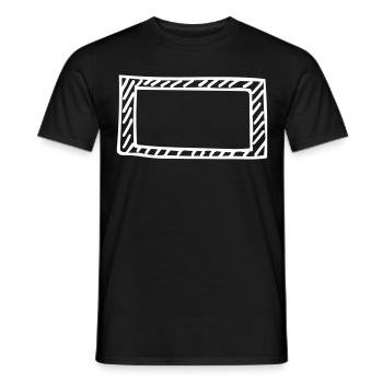 Rahmen - Männer T-Shirt - Schwarz - Vorne - AI Model Male 178 light (178cm)