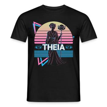 Theia Greek Goddess Ancient Greek Mythol - Men's T-Shirt - black - Front - AI Model Male 178 light (178cm)