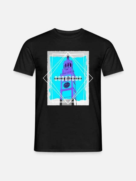 Augsburg Deutschland Stadt Skyline Heimat Liebe - Männer T-Shirt - Schwarz