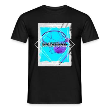 Basketteur Basketteur Basketteur Dunking Sport Player - T-shirt homme - noir - Devant - AI Model Male 178 light (178cm)