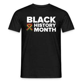 Black History Month - Men's T-Shirt - black - Front - AI Model Male 178 light (178cm)