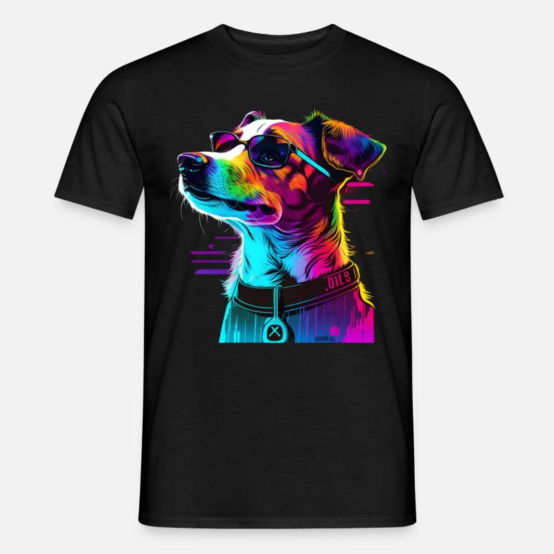 Jack russell Terrier Geschenk - Männer T-Shirt - Schwarz