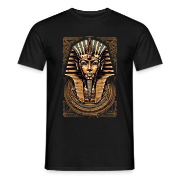 Pharaoh Egypt Death Mask Gift - Men's T-Shirt - black - Front - AI Model Male 178 light (178cm)