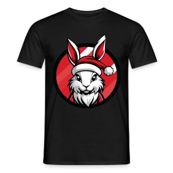 Noël Bunny Noël - T-shirt homme - noir - Devant - AI Model Male 178 light (178cm)