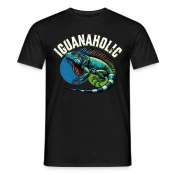 Leguan - Männer T-Shirt - Schwarz - Vorne - AI Model Male 178 light (178cm)