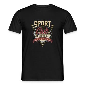 Muscle training - Men's T-Shirt - black - Front - AI Model Male 178 light (178cm)