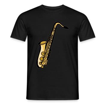 Saxophone Player Saxophonist Saxophone Saxophone Saxophone - Men's T-Shirt - black - Front - AI Model Male 178 light (178cm)