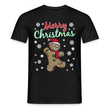 JOYEUX NOEL - T-shirt homme - noir - Devant - AI Model Male 178 light (178cm)