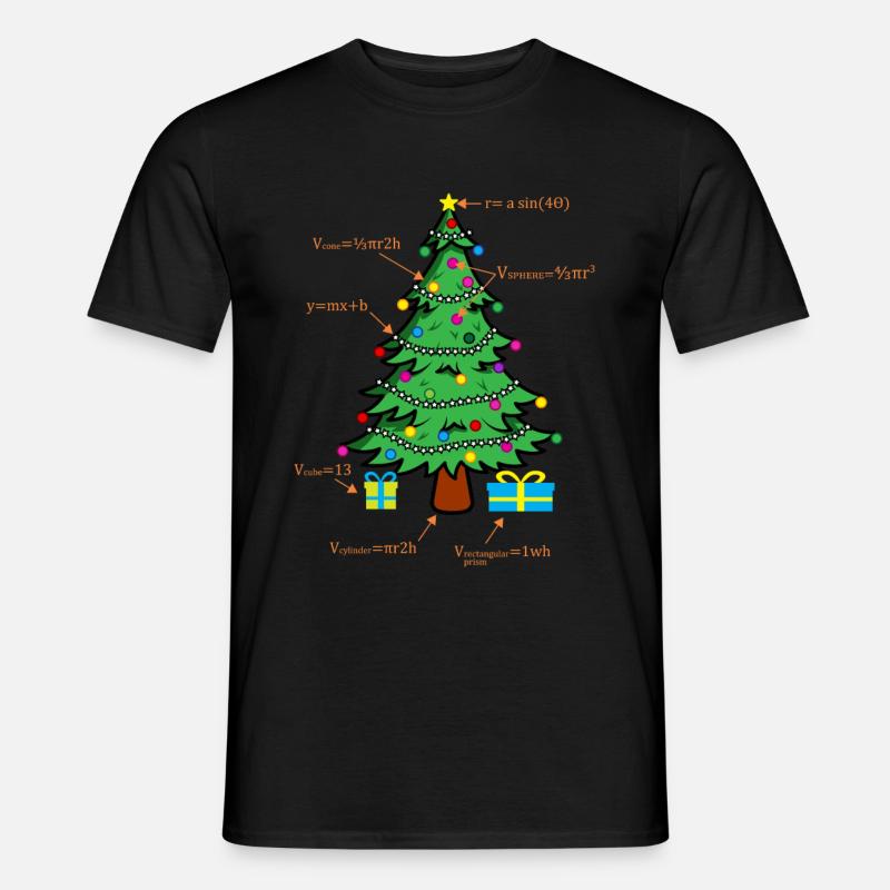 Mathe Geometree Mathematik Student Mathelehrer - Männer T-Shirt - Schwarz