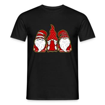 Gnome Buddies Zwerge Humor - Männer T-Shirt - Schwarz - Vorne - AI Model Male 178 light (178cm)