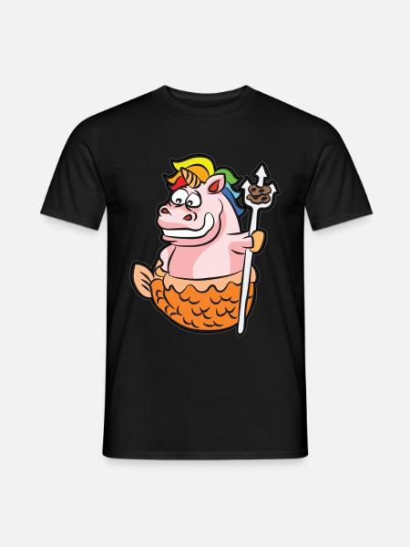 Horoscope licorne signe du zodiaque humour Verseau - T-shirt homme - noir