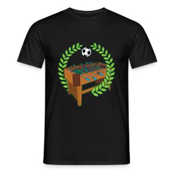 Baby-foot table baby-foot pubs humour - T-shirt homme - noir - Devant - AI Model Male 178 light (178cm)