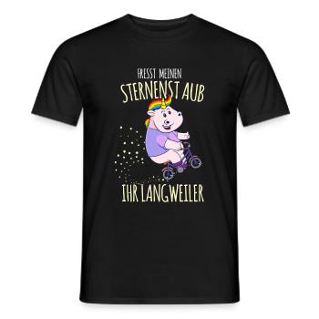 Fresst Meinen Sternenstaub Ihr Langweiler - Männer T-Shirt - Schwarz - Vorne - AI Model Male 178 light (178cm)