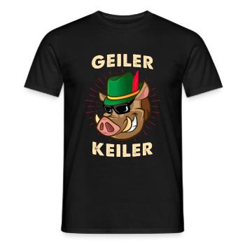 Geiler Keiler Freches Widlschwein - Männer T-Shirt - Schwarz - Vorne - AI Model Male 178 light (178cm)