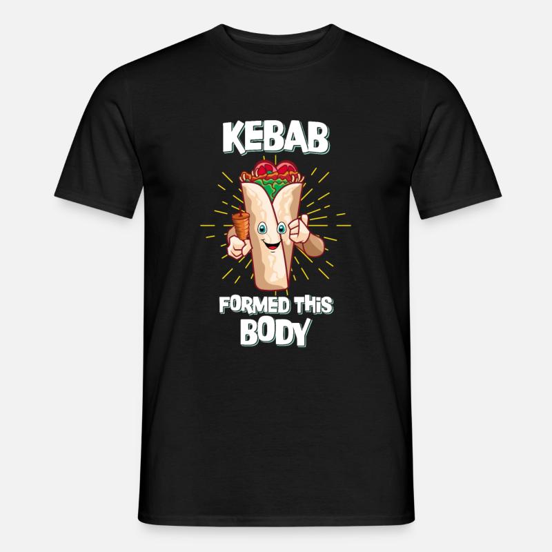 Kebab Formed This Body Lustiger Spruch Döner - Männer T-Shirt - Schwarz