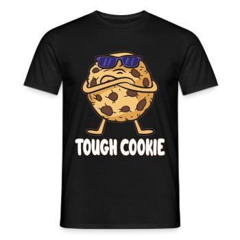 TOUGH COOKIE - Men's T-Shirt - black - Front - AI Model Male 178 light (178cm)